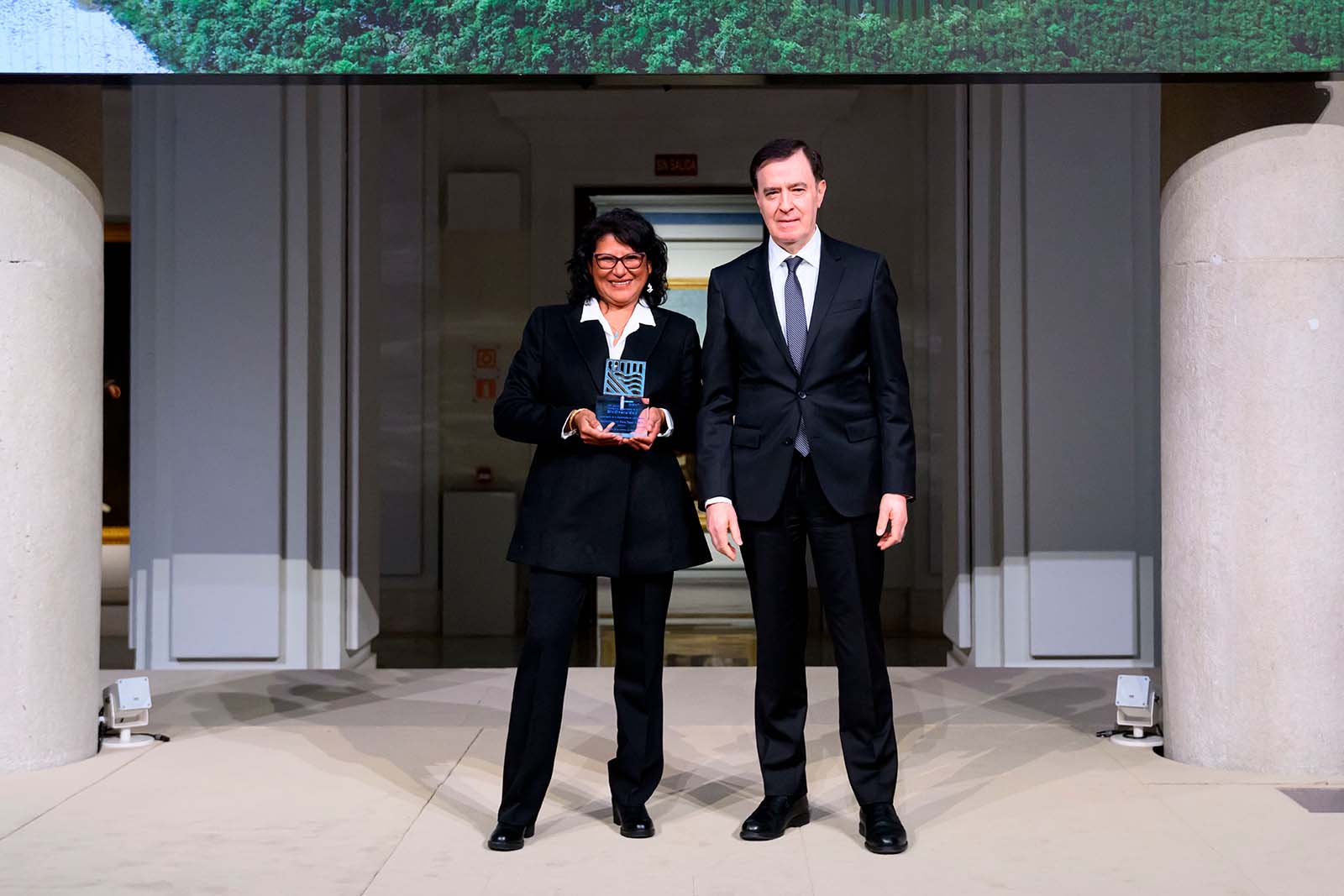 Nena Baltazar, presidenta y fundadora de CIWY, en los XIX Premios Fundación BBVA a la Conservación de la Biodiversidad