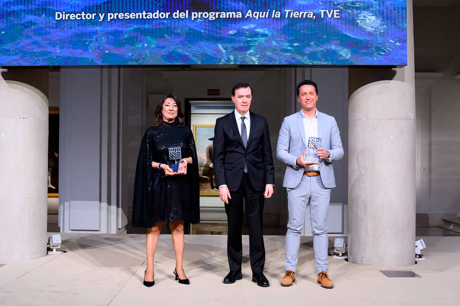 Silvia García y Jacob Petrus en los XIX Premios Fundación BBVA a la Conservación de la Biodiversidad